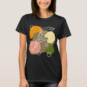 Interesting abstract spots with leaves T-Shirt
