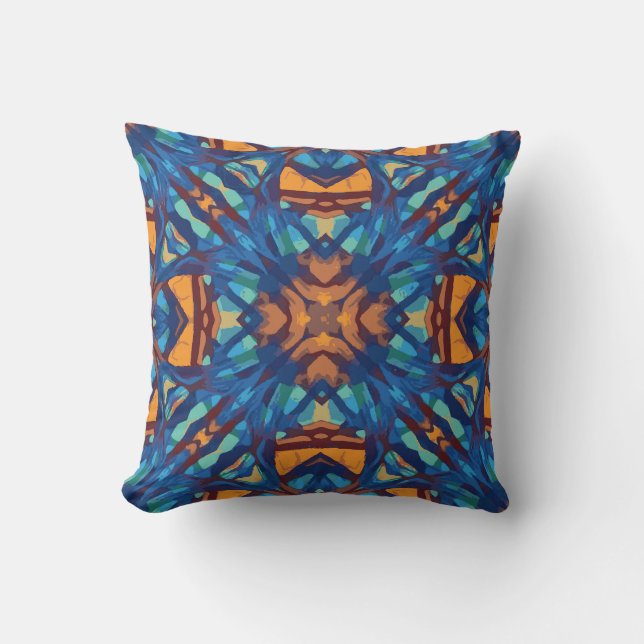 Interesting Hand Drawn Abstract Shapes Cushion (Front)