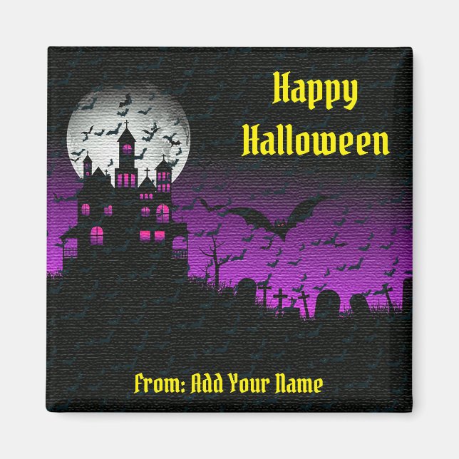 Interesting Happy Halloween Gift Magnet (Front)