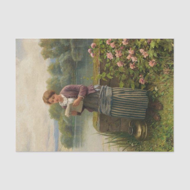 Interesting News by Daniel Ridgway Knight Tissue Paper (Front)