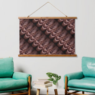 Interesting photo, roof tiles with perspective hanging tapestry