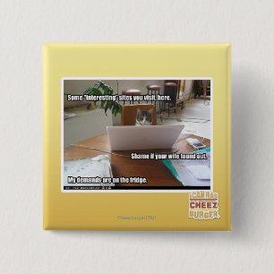 Interesting sites 15 cm square badge