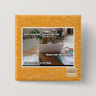 Interesting sites 15 cm square badge