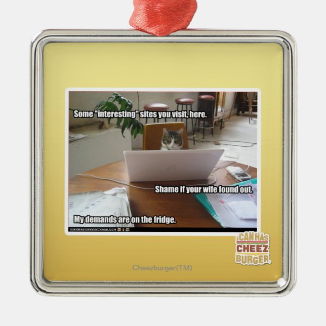 Interesting sites metal tree decoration (Front)