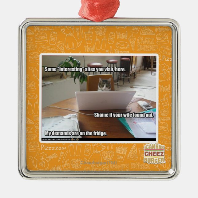 Interesting sites metal tree decoration (Front)