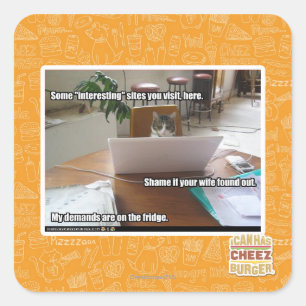 Interesting sites square sticker