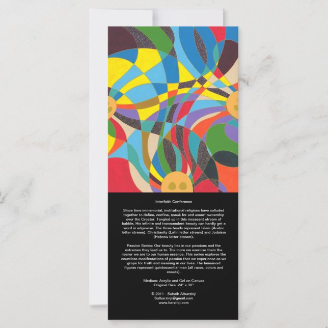 Interfaith Conference and Splendour - Long Card (Front)