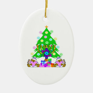 Interfaith Holiday Fun Ceramic Ornament