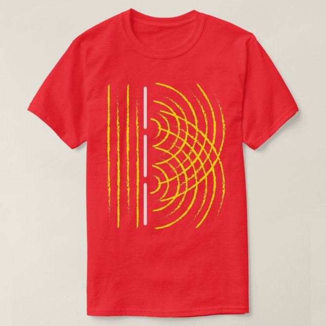 Interference Physics   Light Wave Chemistry Radiat T-Shirt (Design Front)