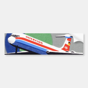 INTERFLUG - National Airline of DDR, East Germany Bumper Sticker