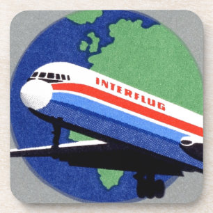 INTERFLUG - National Airline of DDR, East Germany Coaster
