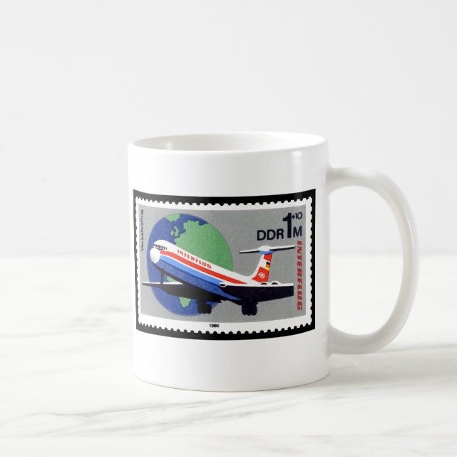 INTERFLUG - National Airline of DDR, East Germany Coffee Mug (Right)