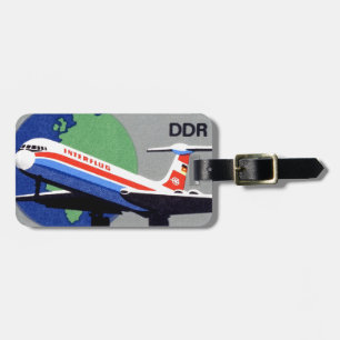 INTERFLUG - National Airline of DDR, East Germany  Luggage Tag