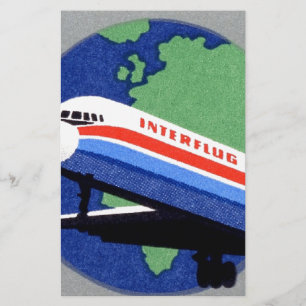 INTERFLUG - National Airline of DDR, East Germany Stationery