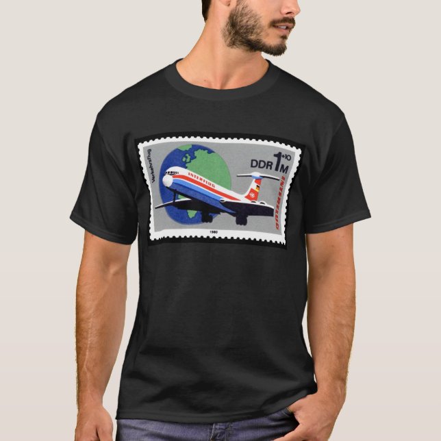 INTERFLUG - National Airline of DDR, East Germany T-Shirt (Front)