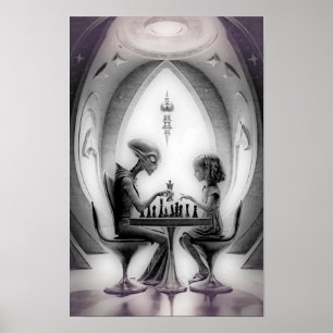 Intergalactic Chess: Alien vs Girl Poster