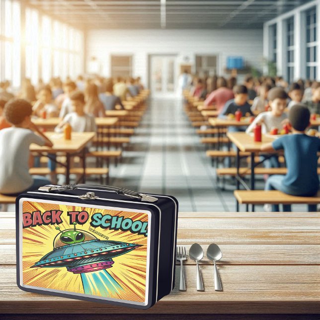 Intergalactic Student Rides to School Metal Lunch Box (Creator Uploaded)