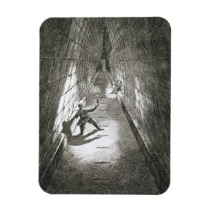 Interior Ascent of a Pyramid, c.1780 (engraving) Magnet