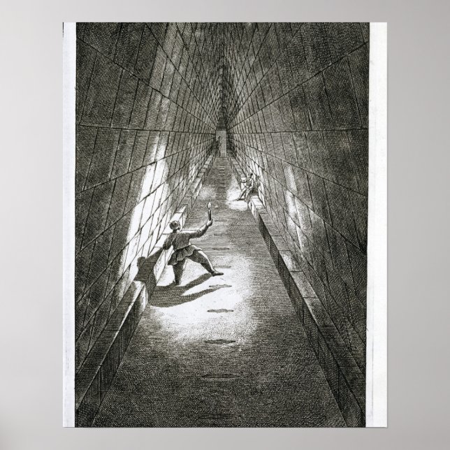 Interior Ascent of a Pyramid, c.1780 (engraving) Poster (Front)