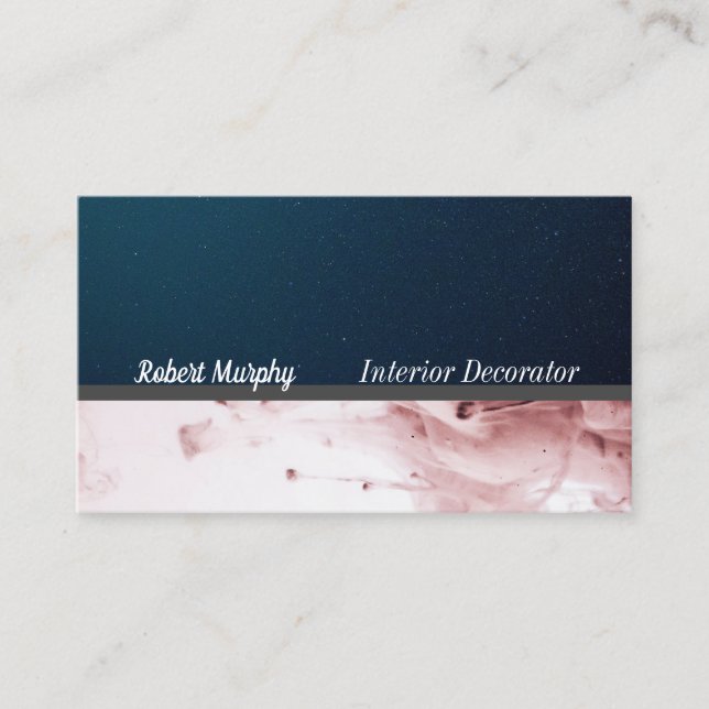 Interior Decorator | Abstract Backgrounds Business Card (Front)