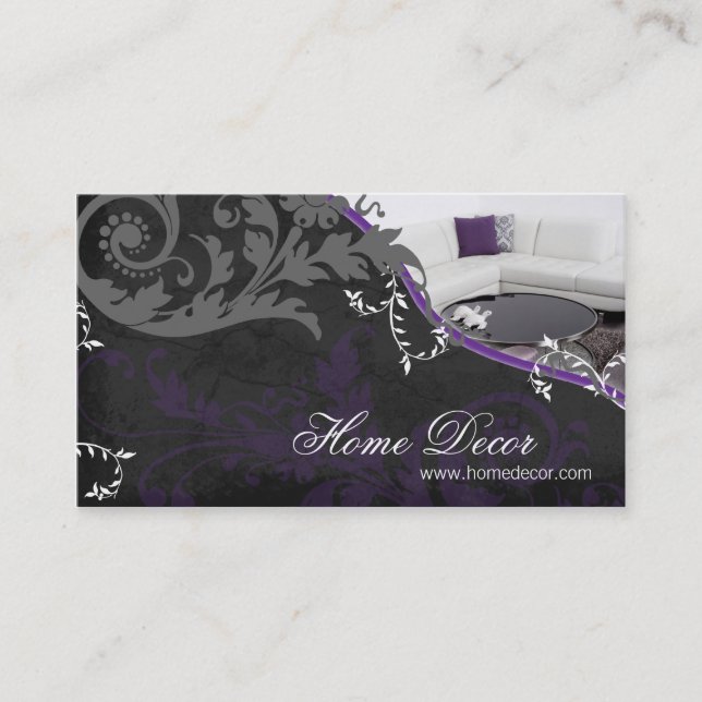 Interior Decorator Business Card - Sophisticated (Front)