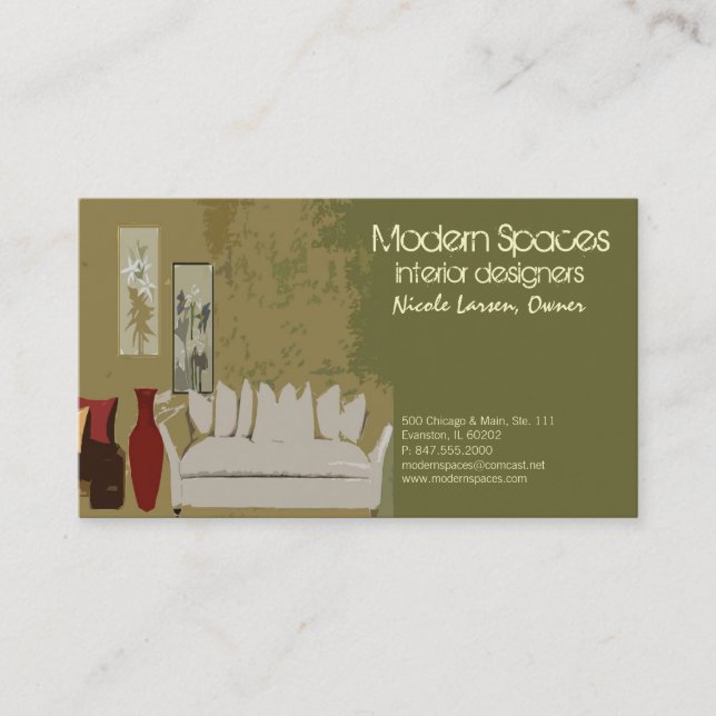 interior design business card (Front)