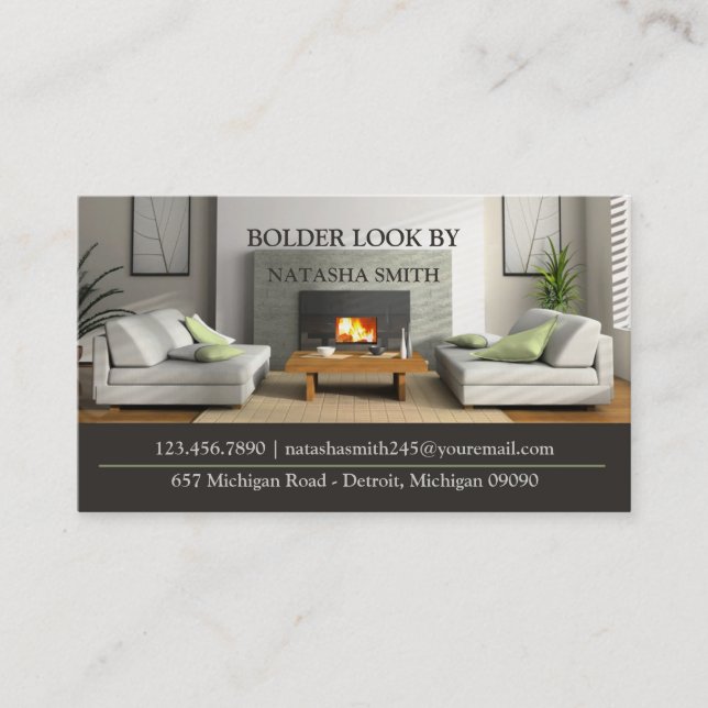 Interior Design Business Card (Front)