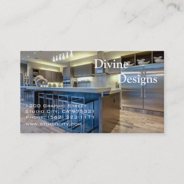 Interior Design - Customised Business Card (Front)
