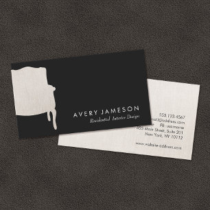 Interior Design French Chair Business Card