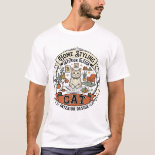 Interior Design Home Styling Cat Interior Design H T-Shirt