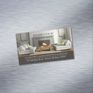 Interior Design Magnetic Business Card