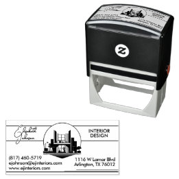 Interior Design or Architect Logo Self-inking Stamp