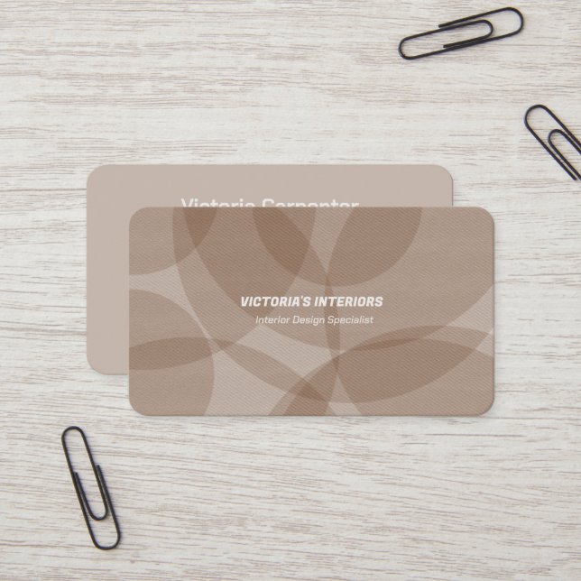 Interior Design Specialist   Business Card (Front/Back In Situ)