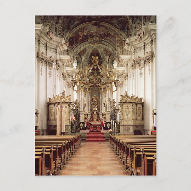 Interior, designed by Balthasar Neumann  1734-54 Postcard (Front)