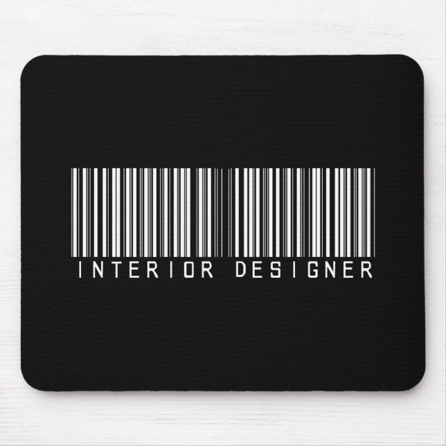 Interior Designer Bar Code Mouse Mat (Front)