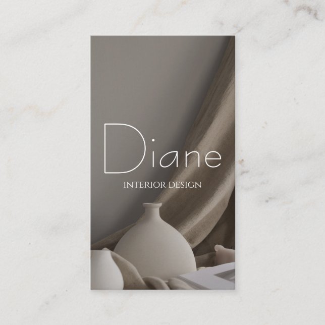 Interior Designer  Business Card (Front)