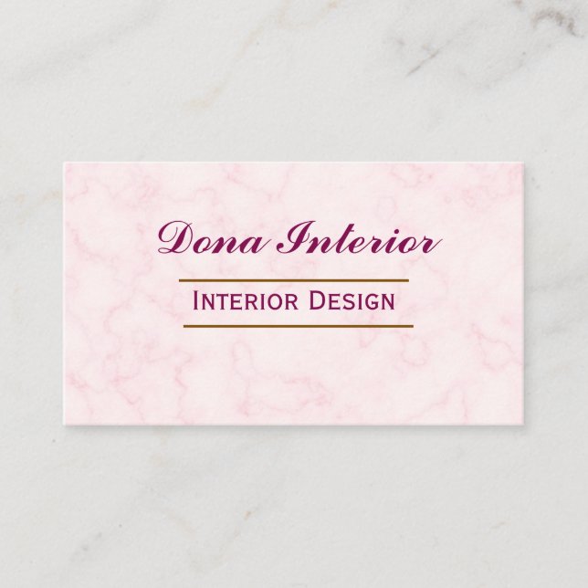 Interior Designer Business Card (Front)