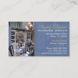 Interior Designer Business Card