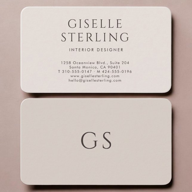 Interior Designer Business Card (Creator Uploaded)