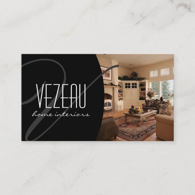 Interior Designer Business Card (Front)