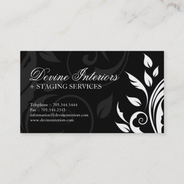 Interior Designer Business Card (Front)