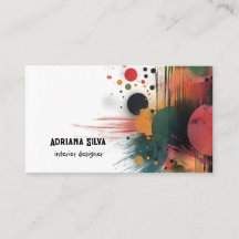 Interior Designer Business Cards colourful