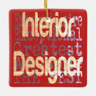 Interior Designer Extraordinaire Ceramic Ornament