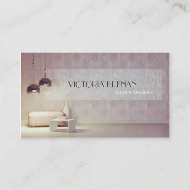 Interior Designer Furniture Room House Decor Home Business Card (Front)