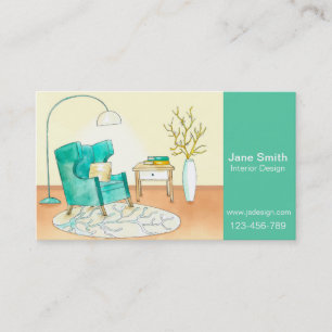 Interior Designer Interior Decorator, Colour Desig Business Card