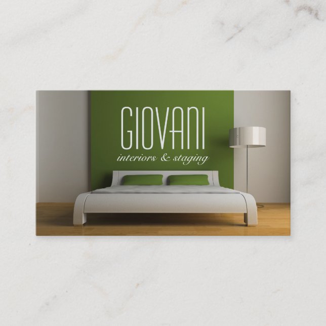 Interior Designer Template Business Card (Front)