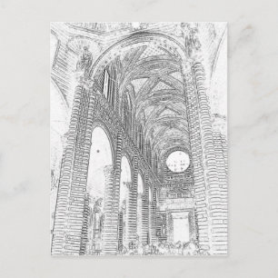 Interior Etching Postcard