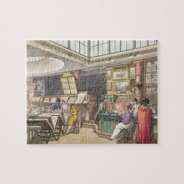 Interior from Ackermann's 'Repository of Arts, Lit Jigsaw Puzzle (Horizontal)
