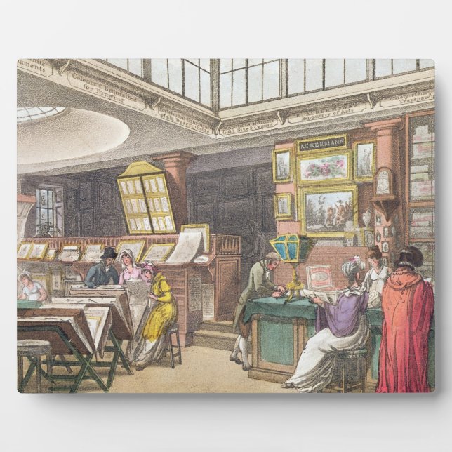 Interior from Ackermann's 'Repository of Arts, Lit Plaque (Front)