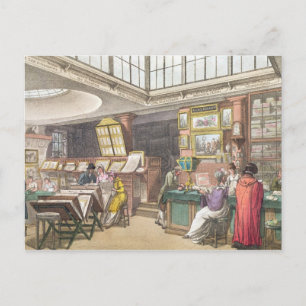 Interior from Ackermann's 'Repository of Arts, Lit Postcard
